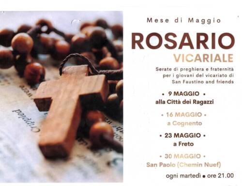 Rosario Vicariale per i giovani 2023 – 16 Maggio a Cognento